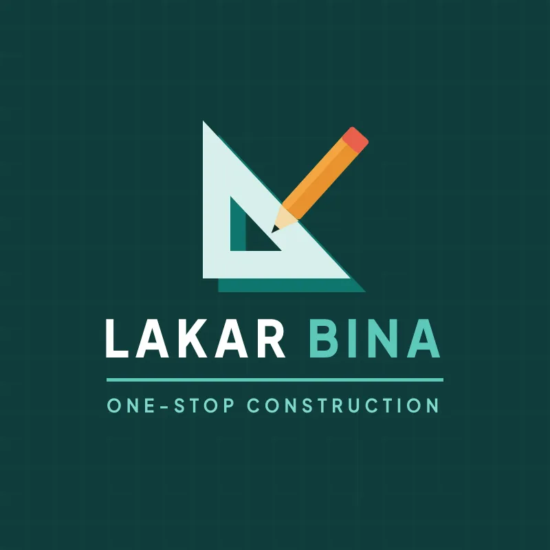 The Lakar Bina logo: a set square with a pencil
